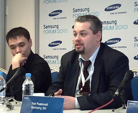 Старший менеджер по маркетингу российского представительства Samsung Electronic Юрий Пустовойт
