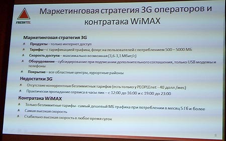 Стратегии роста для операторов WiMax в условиях жесткой конкуренции с 3G 